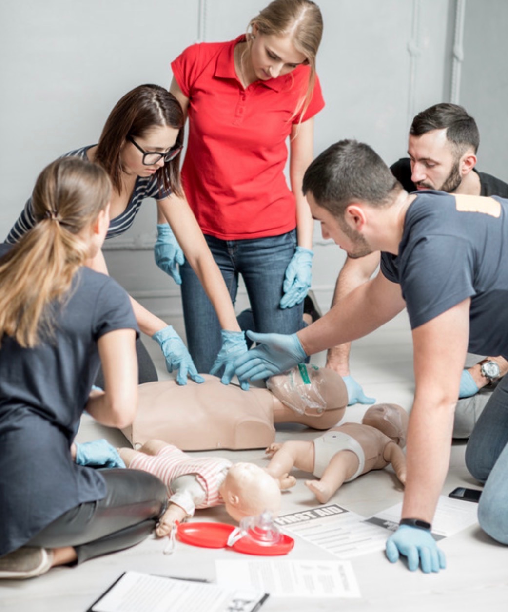 First Aid training session
