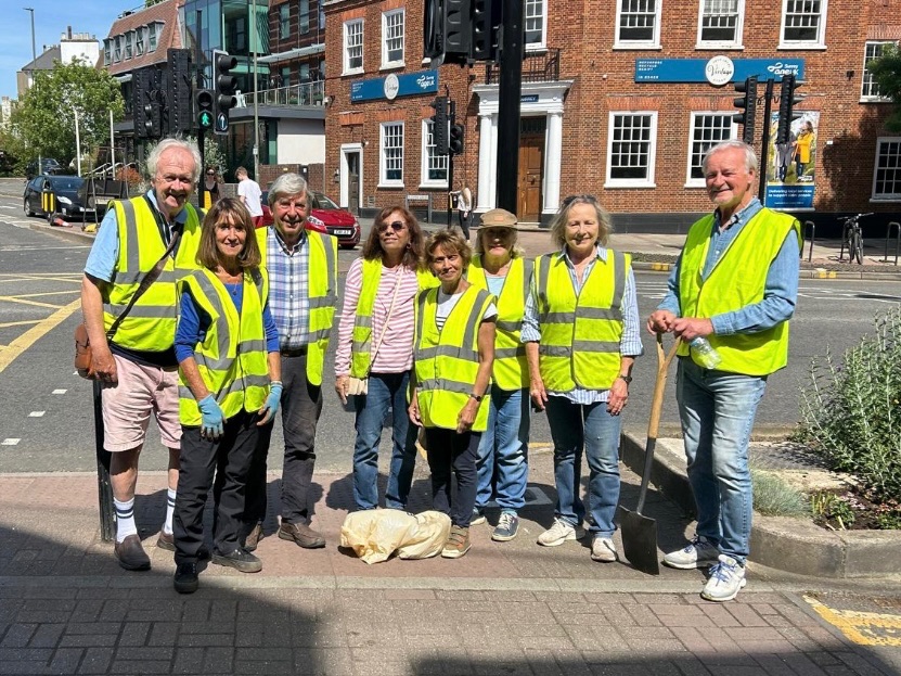 Esher in Bloom volunteers, High Street